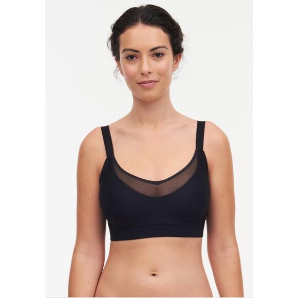 Chantelle Other - Chantelle Women's Black Stretch Eco Comfort Low Impact Sports Bra Size Small NWT